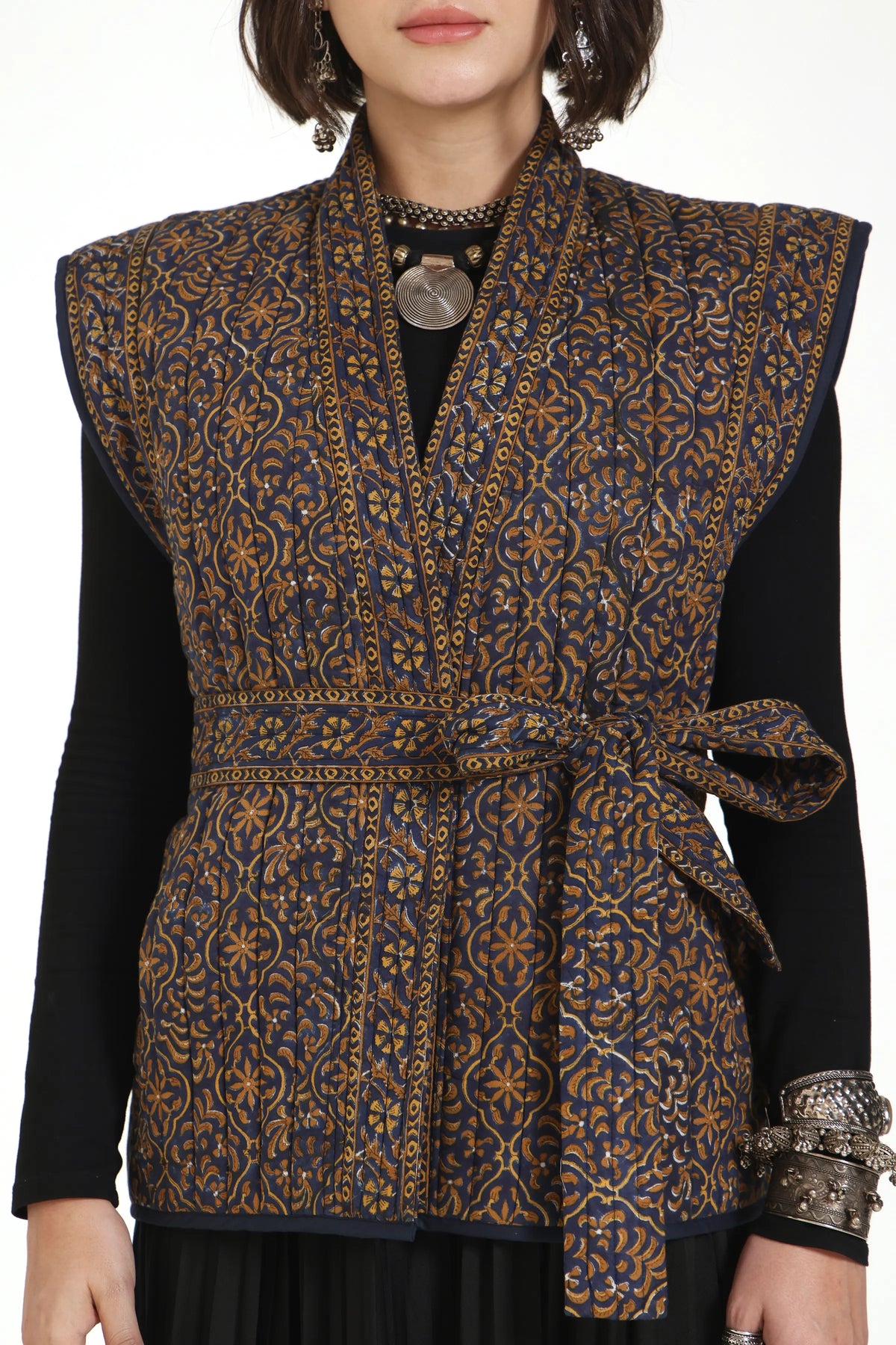 What Remains Kimono Jacket in Navy