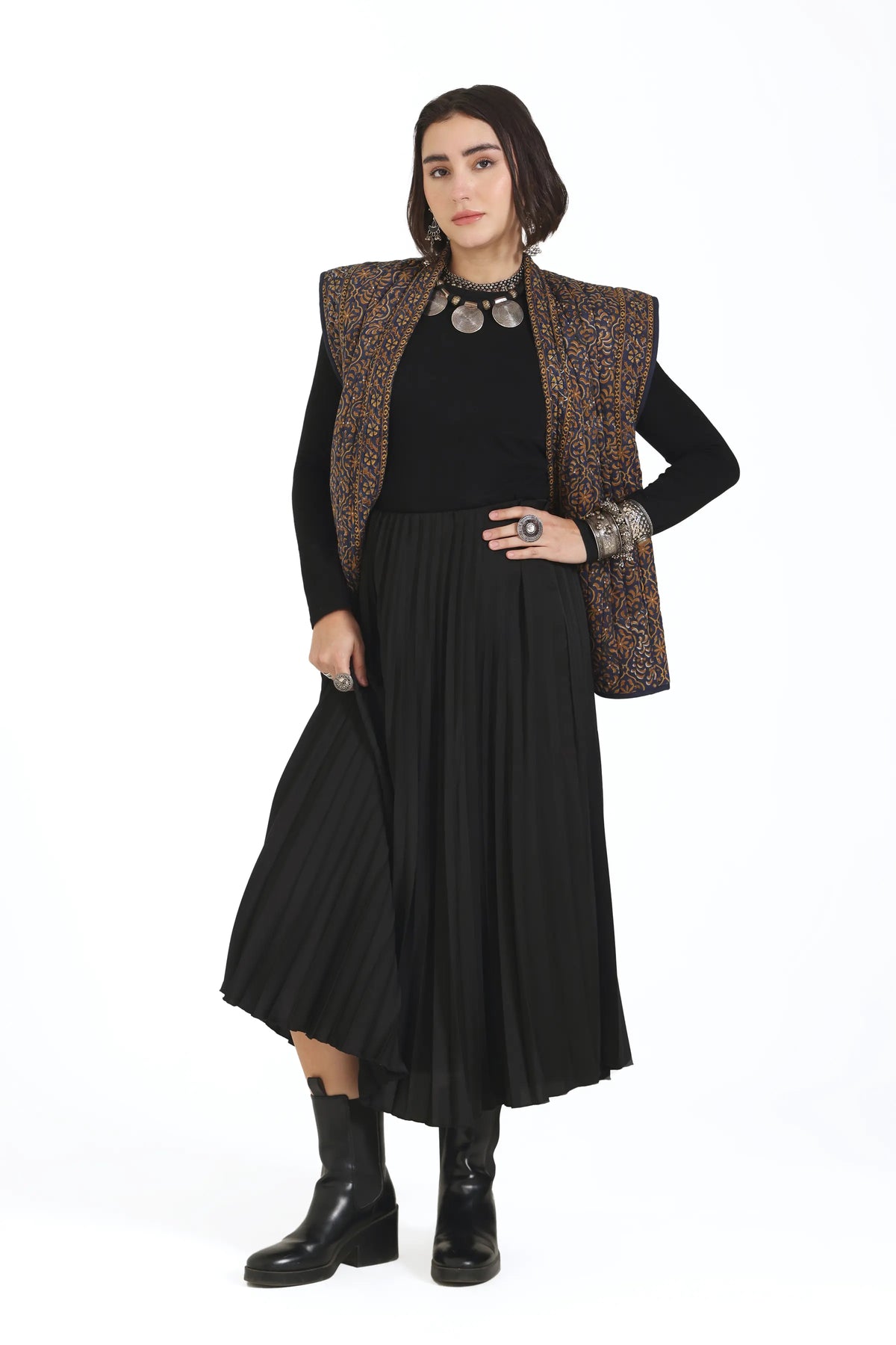 What Remains Kimono Jacket in Navy