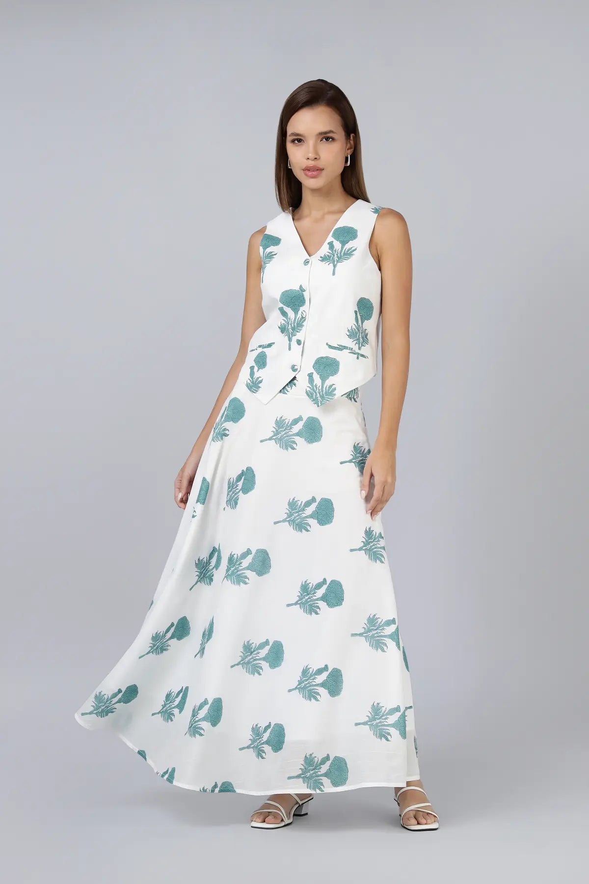Jamuna Skirt- Teal