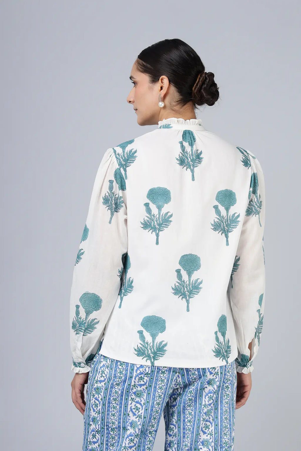 Geeta Shirt- Teal