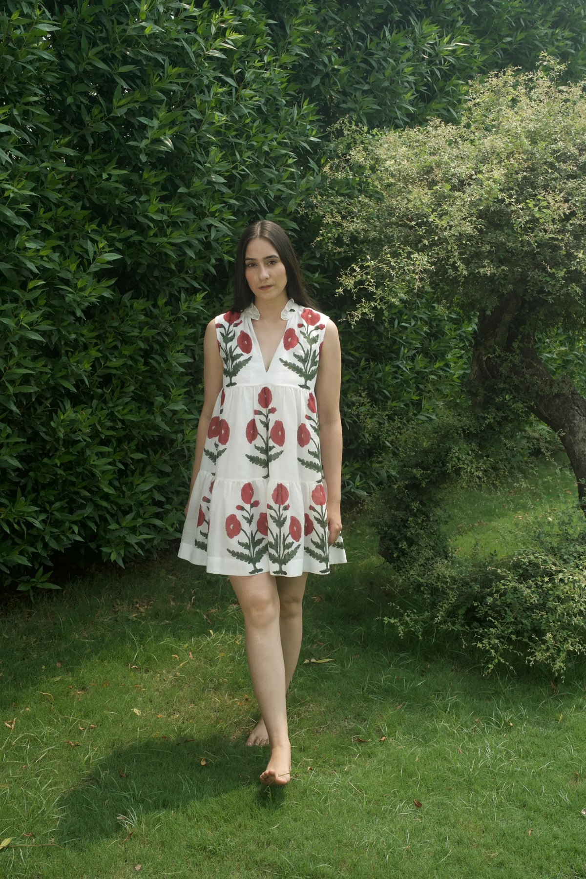 Maya Dress-Maroon