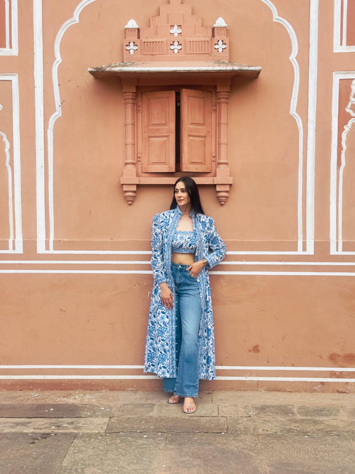 Heera Dress- Blue