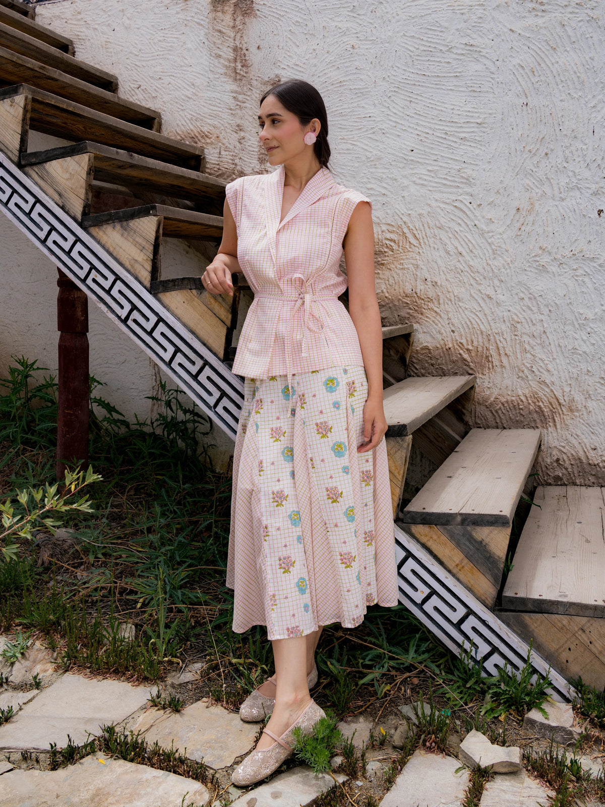 The Alchi Skirt in Pink