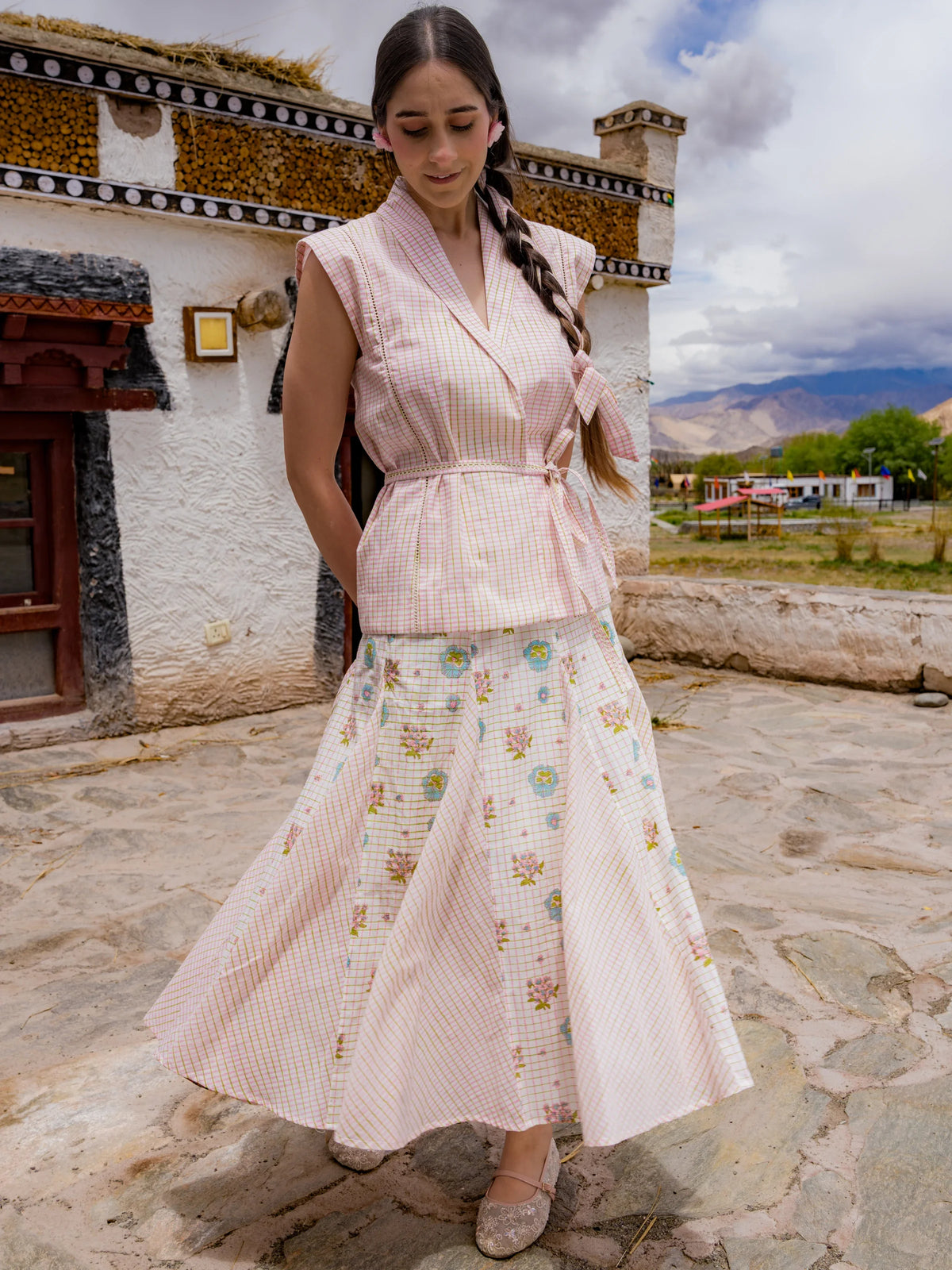 The Alchi Top in Pink