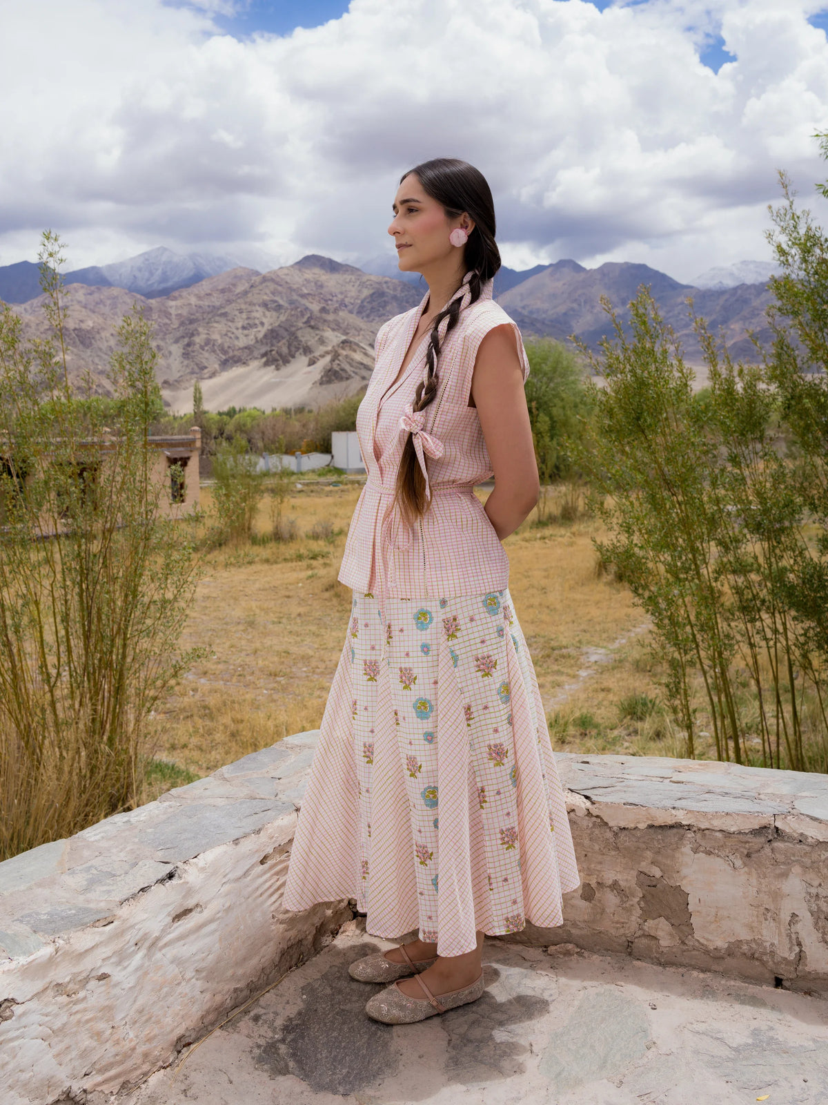 The Alchi Top in Pink