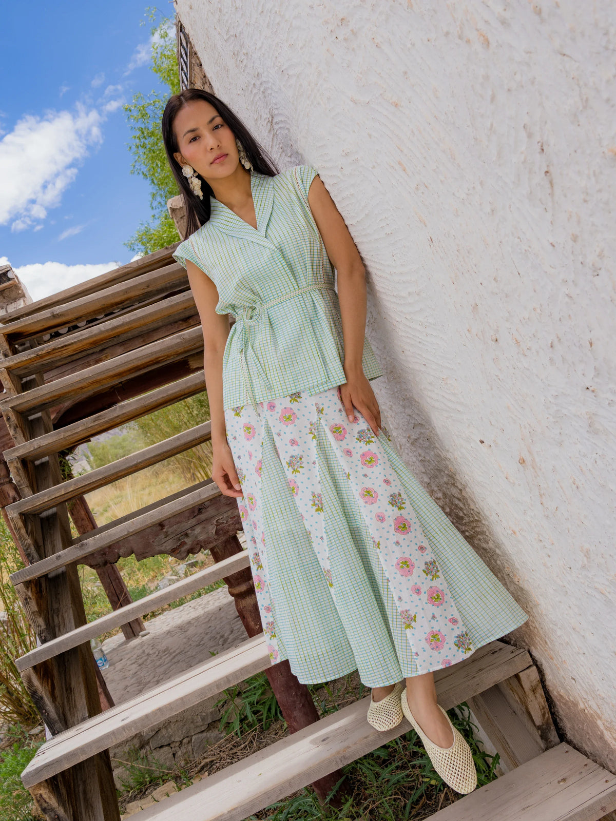 The Alchi Top in Blue