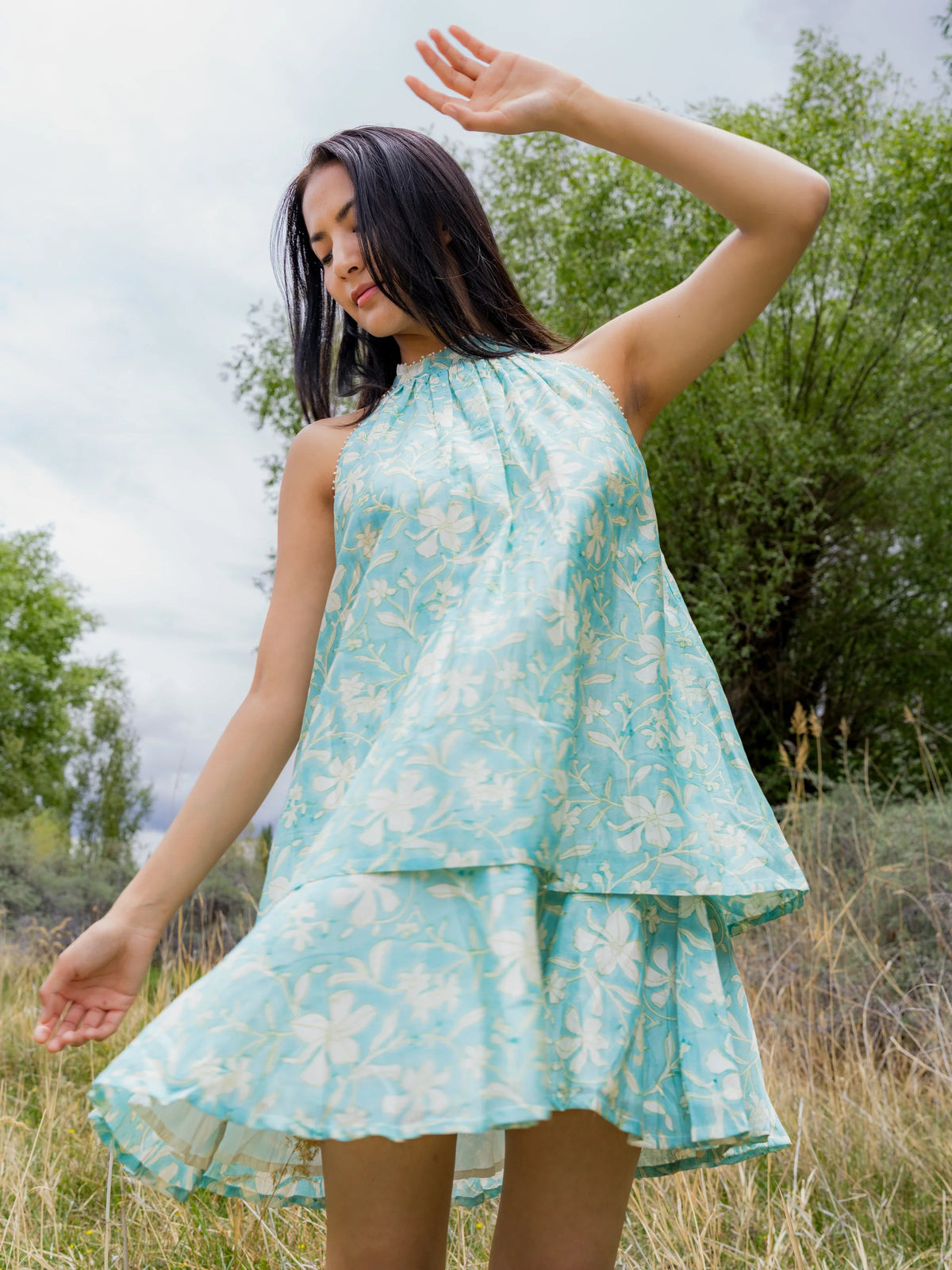 The Lha Dress Blue